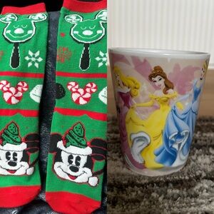 Disney Bundle! Princess Mug and Mickey Socks
